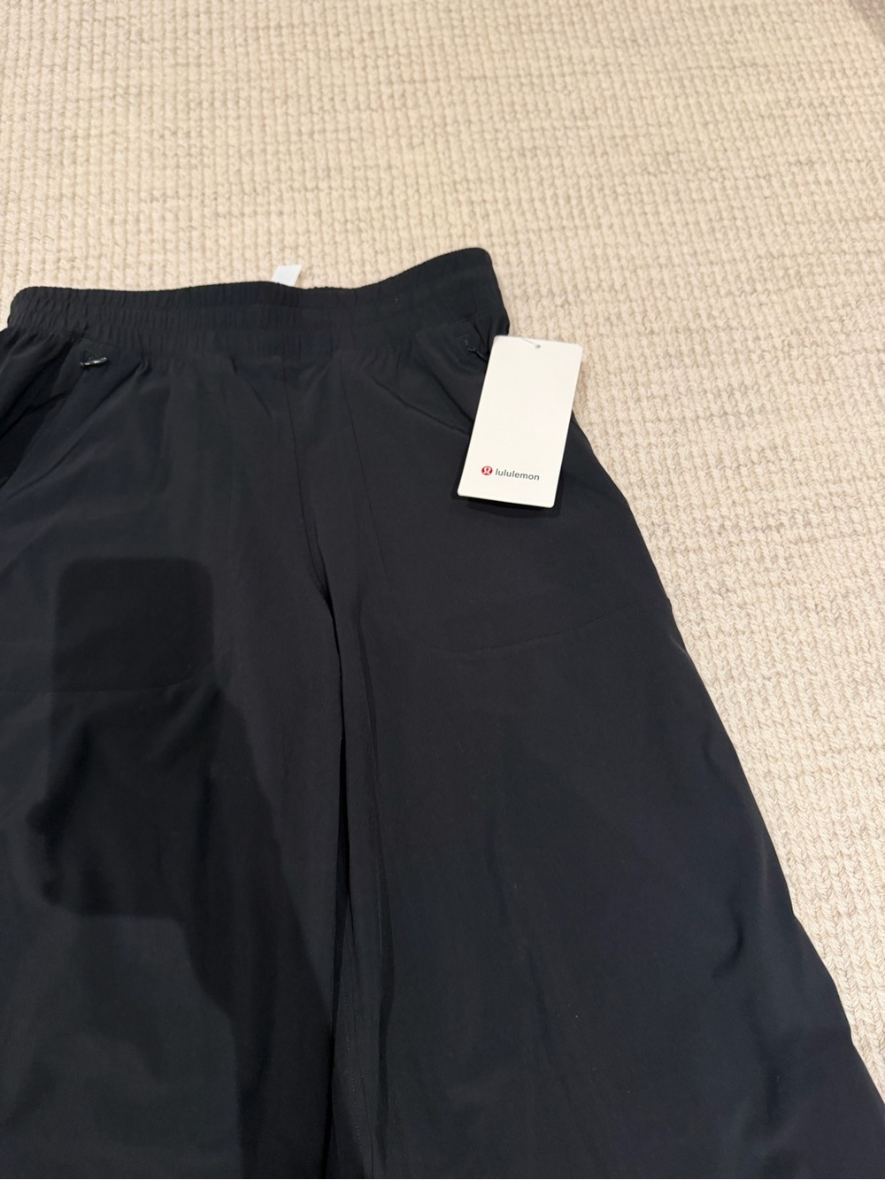 lululemon Swift Wide Leg Mid Rise Black Athletic Pants